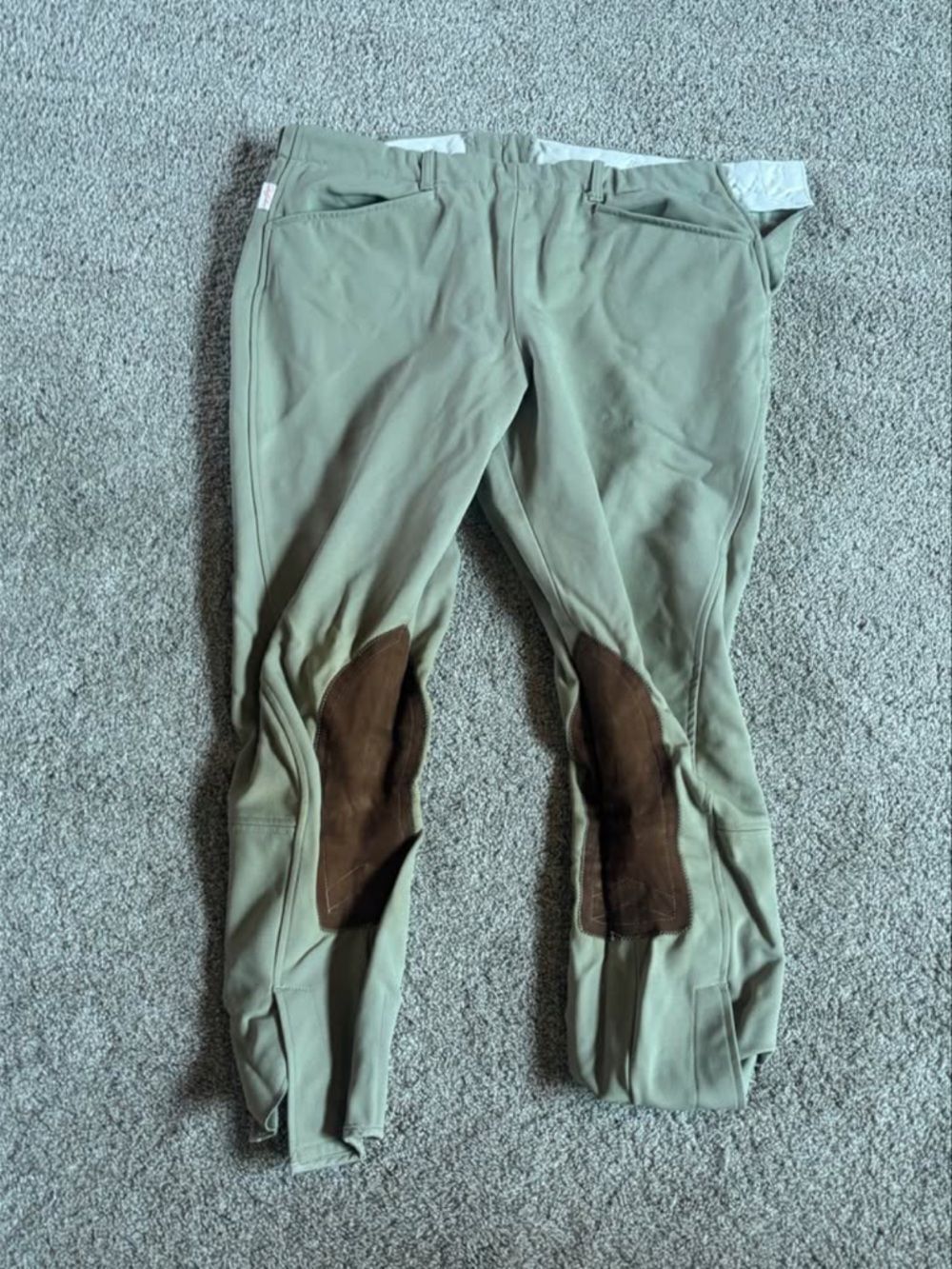 Vintage Tailored Sportsman Breeches Tan 34R- Made in USA- Used